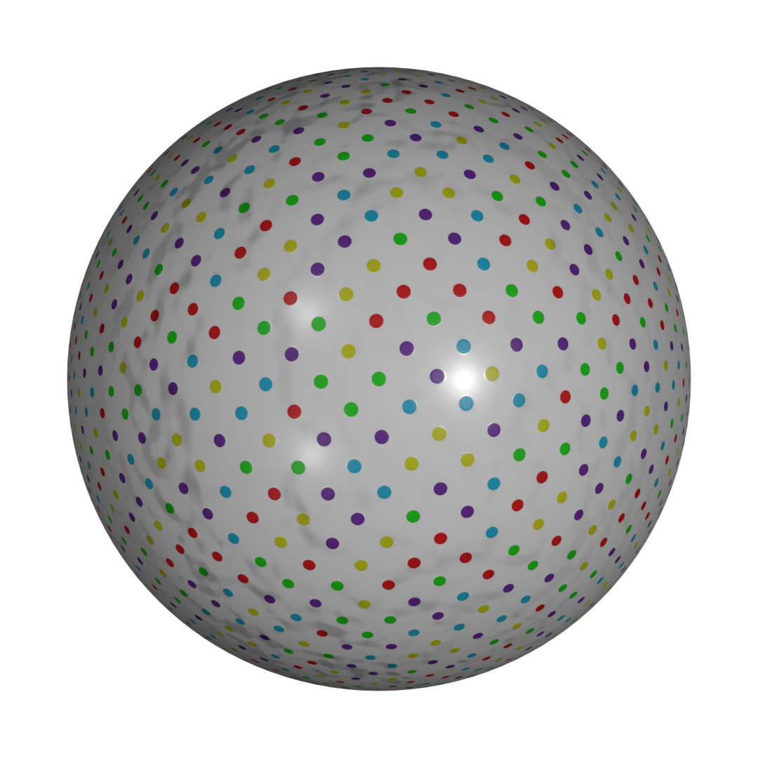 Seamless Polkadot Paper Wrapping FREE 3D paper materials BlenderKit