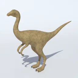Cartoon Gallimimus Dinosaur