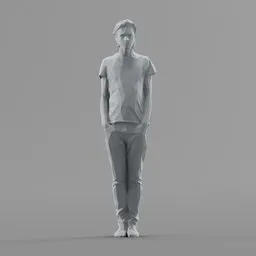 Lowpoly Male Standing