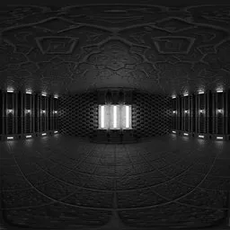 Studio HDRi - Dark Stone Lighting