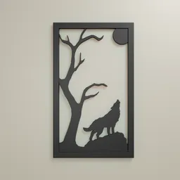 Simple Wolf Picture Frame