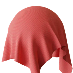Coral Red Fabric
