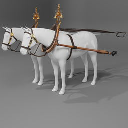 Horse carriage parts drawbar
