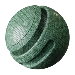 Small green tiles