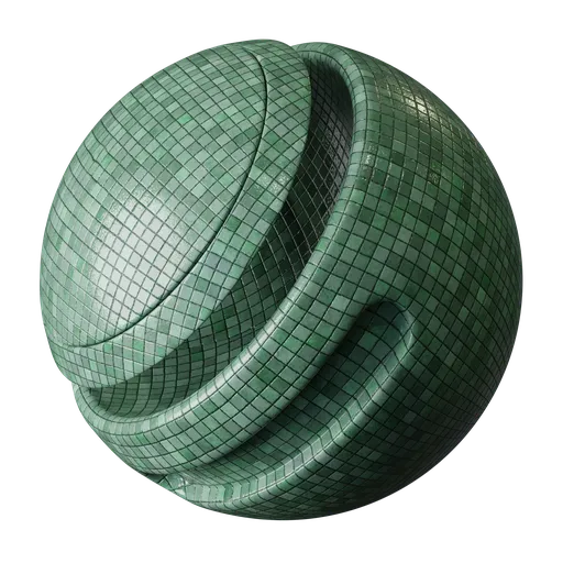 Small green tiles