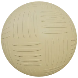 High-resolution PBR texture for 3D rendering with gold-colored antislip pattern, compatible with Blender and other 3D software.