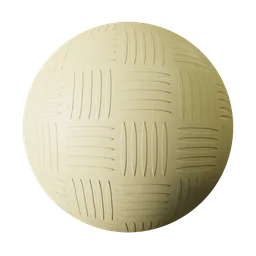 High-resolution PBR texture for 3D rendering with gold-colored antislip pattern, compatible with Blender and other 3D software.