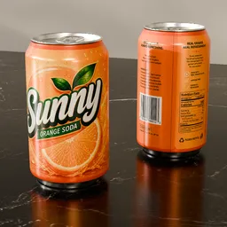 Orange Soda Can