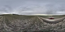 The afterglow of the sunset in the wild