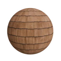 Wood shingle roof