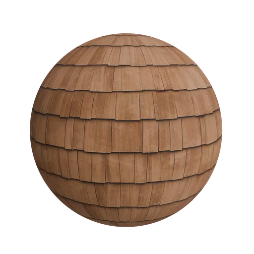 Wood shingle roof