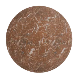 Reddish brown marble