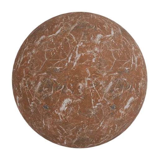 Reddish brown marble