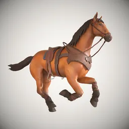 rigged horse