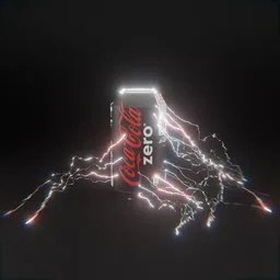 Energy Drink Animation with Lightning