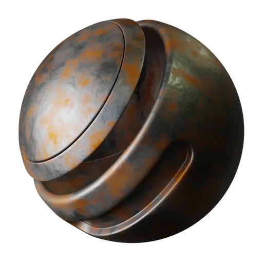 Hard rusty metal
