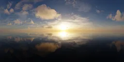 Cloudy Sunset Sky Ocean