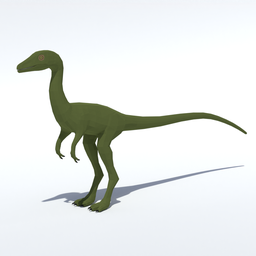Low Poly Compsognathus