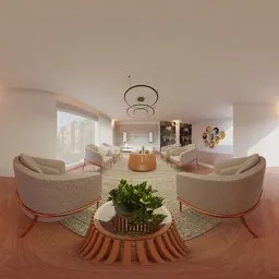 Bright Contemporary Living Interior