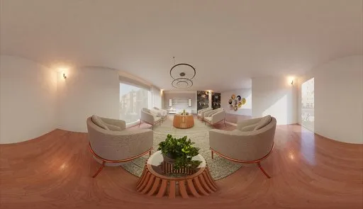 Bright Contemporary Living Interior