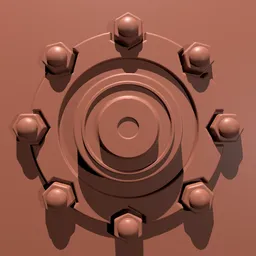 Circular Cog Disc Brush - 01