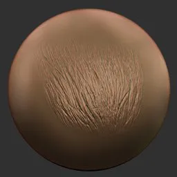 3D sculpting brush tip creating detailed wood grain texture for Blender 3D models.