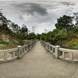 Bridge on a cloudy day