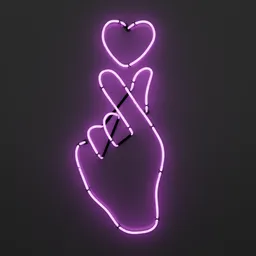 Love Finger Neon Sign