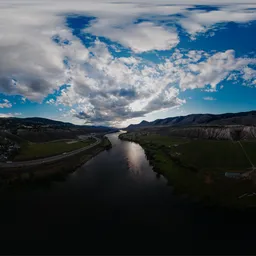 Dramatic Clouds over Landscape