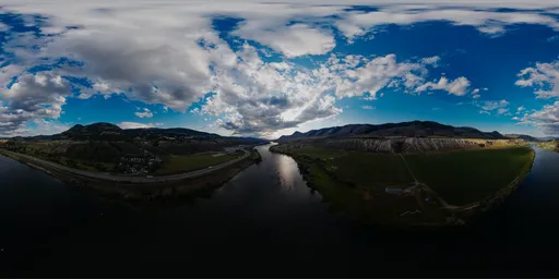 Dramatic Clouds over Landscape