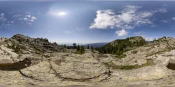Rocky Mountain Top Sunny Day