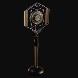 Art Deco Carbon Microphone
