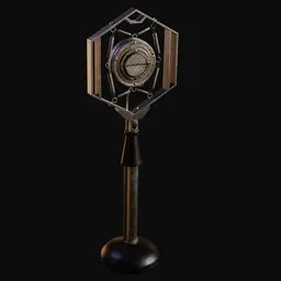 Art Deco Carbon Microphone