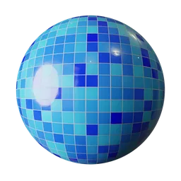 Small Boxed Blue Tiles