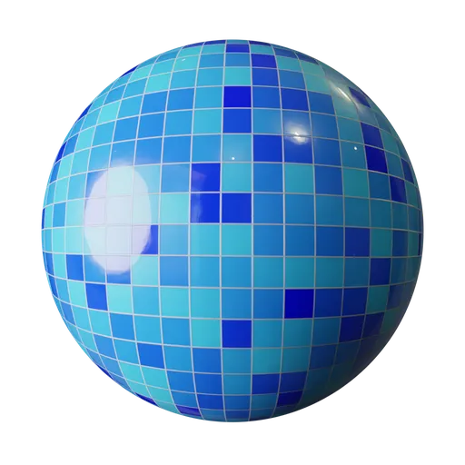 Small Boxed Blue Tiles