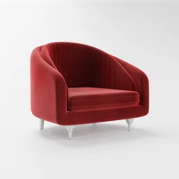 Modern Sofa - Red