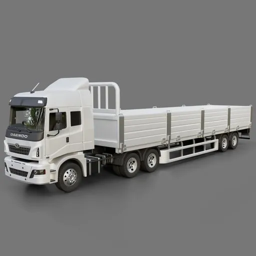 Daewoo Ultra Prima Flatbed Trailer