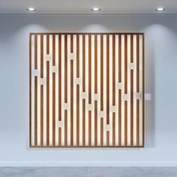 Modern Wooden Wall Decoration Piece