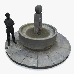 Fountain concrete