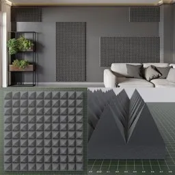 Acoustic Pyramid Panel
