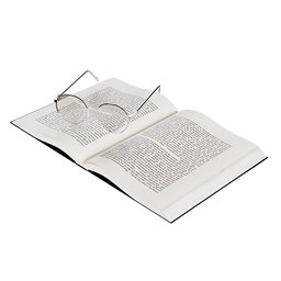 Book with glasses