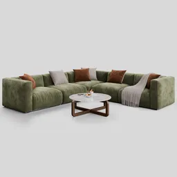 Sofa Shangai Sectional Velvet