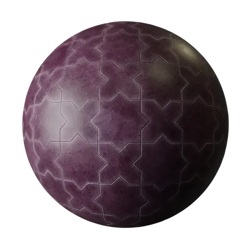 Decorative purple tiles