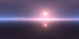 Foggy sky powerful sun