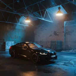 The cinematic scene car