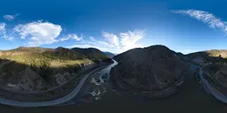 Aerial Canadian Valley Landscape