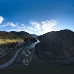 Aerial Canadian Valley Landscape