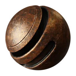 Bronze Metal Marked Dark