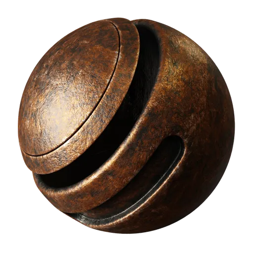 Bronze Metal Marked Dark
