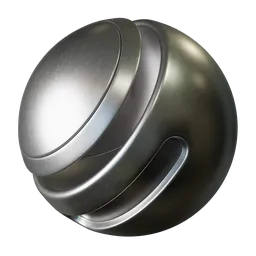 High-resolution PBR texture of scratched silver metal, ideal for realistic 3D kitchenware models in Blender.